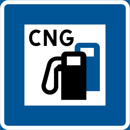 Tankstation med fordonsgas