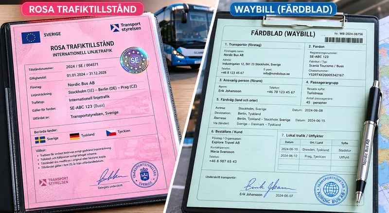 Fardblad och certifikat
