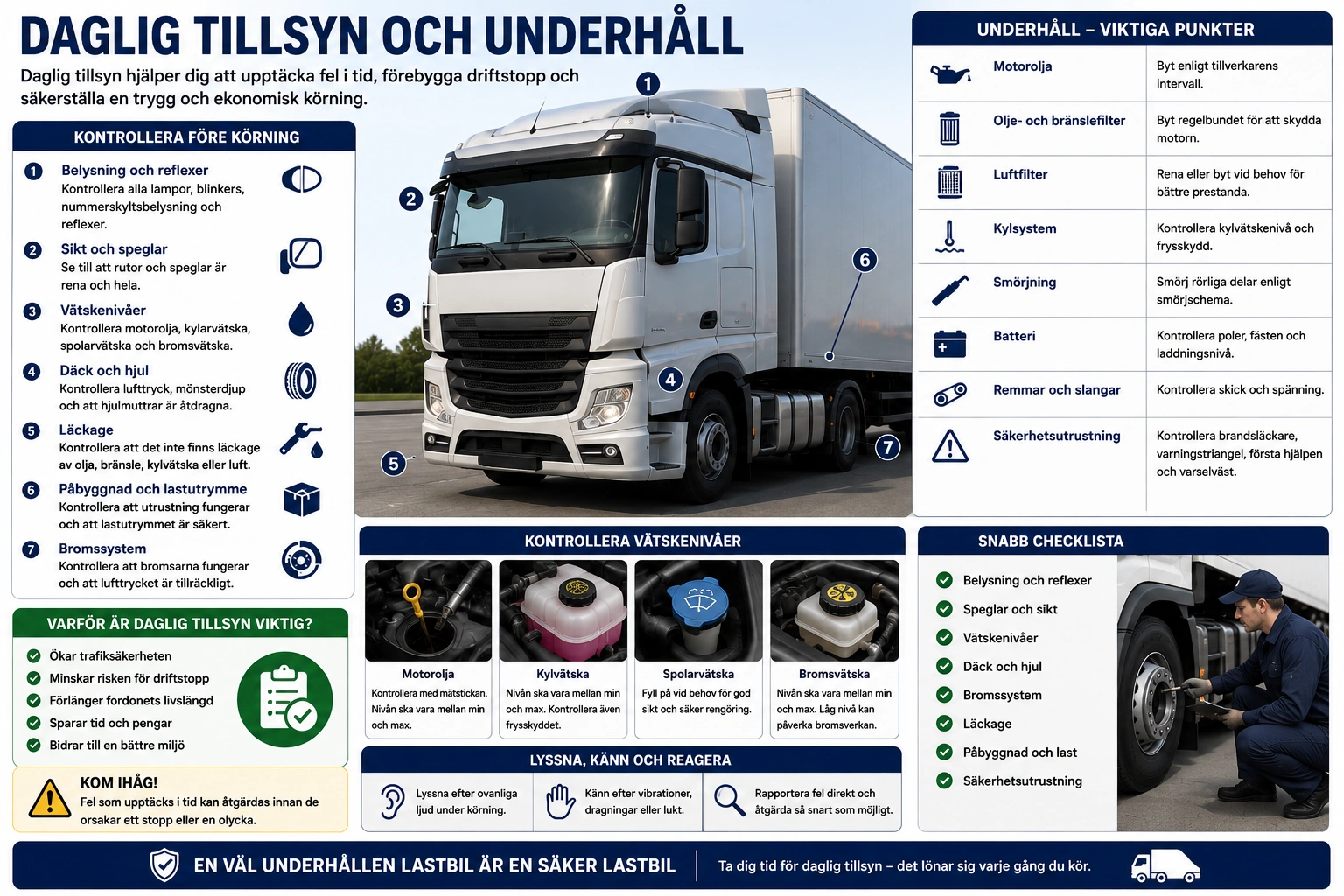 Daglig tillsyn och underhåll