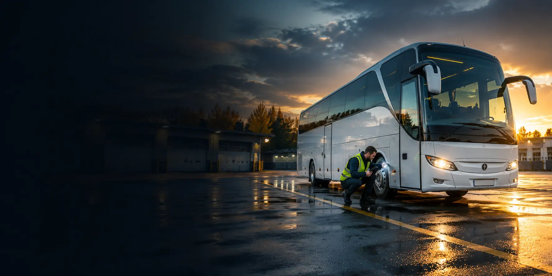 Säkerhetskontroll för buss